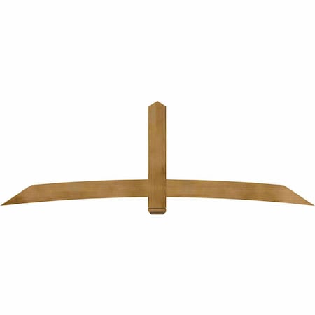 Ekena Millwork Bellingham Rough Sawn Timber Gable Bracket, Western Red Cedar, 108"W x 36"H x 6"D x 6"F, 8/12 Pitch GBW108X36X0606BEL00RWR